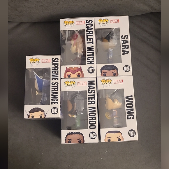 Set of 5 Funko Pop! Doctor Strange in the Multiverse of Madness Movie Marvel - Picture 3 of 6